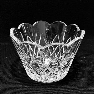 Vintage Crystal Scalloped Edge Candy Dish 5” Diameter